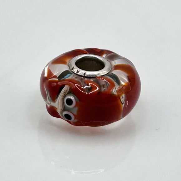 TROLLBEADS Rare Crab Unique LAA 925S NEW! Brick Red Critter, Sea Green & Browns - Picture 4 of 9